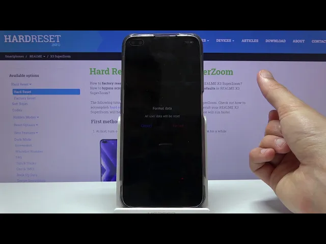 Video thumbnail for How to Hard Reset REALME X3 SuperZoom via Recovery Mode – Restore Defaults / Wipe Data