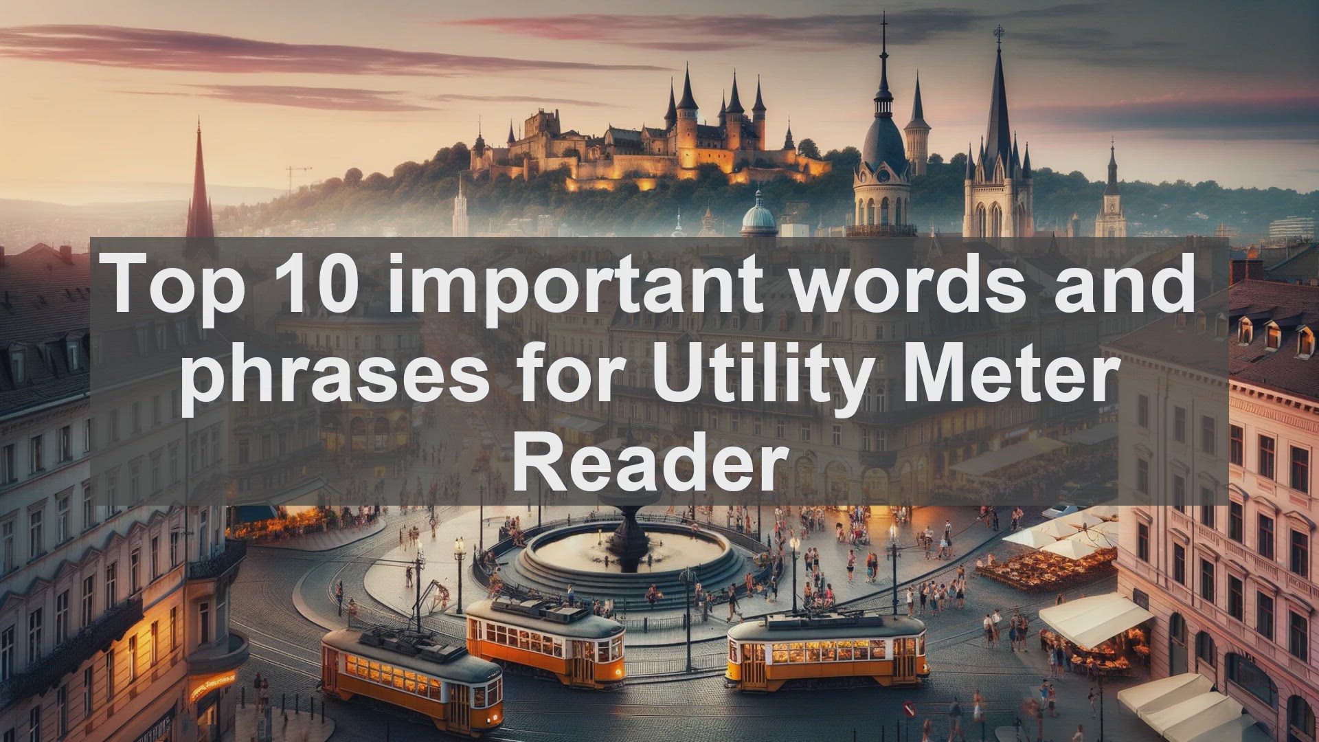 'Video thumbnail for Top 10 important words and phrases for Utility Meter Reader'