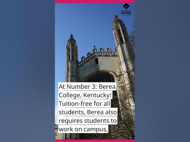 Video thumbnail for Top 5 Amazing US Colleges Known for Unique Programs #college #university #americanstates #education