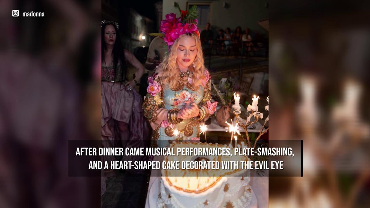 Video thumbnail for IN CASE YOU MISSED IT: Madonna celebrates 68th birthday in Corfu.