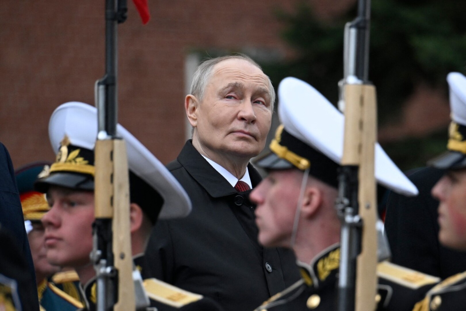 Video thumbnail for Russia Marks Victory Day With Scaled-Down Parade Amid War and Drone Strikes