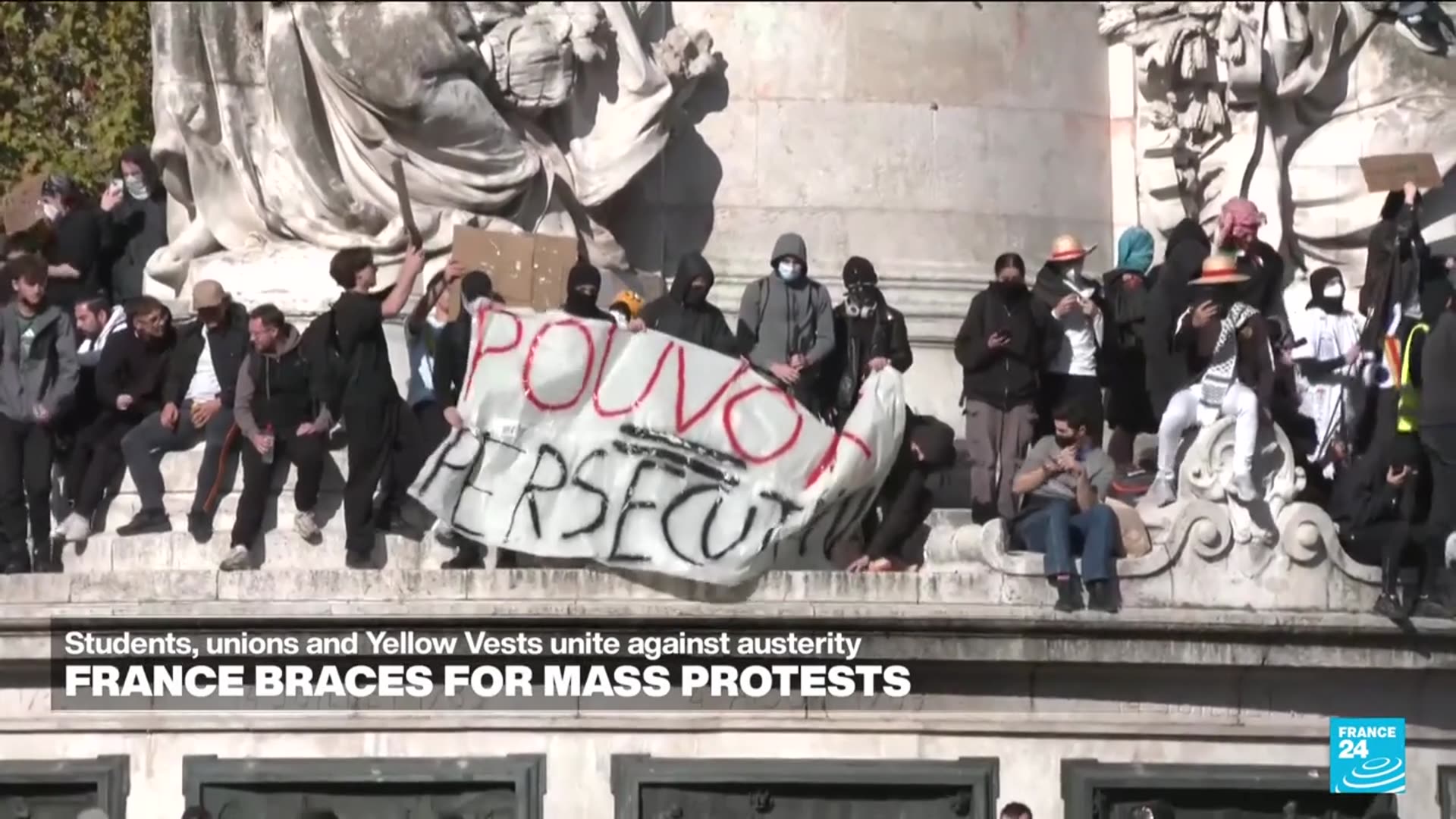 Video thumbnail for France faces day of cost-of-living protests