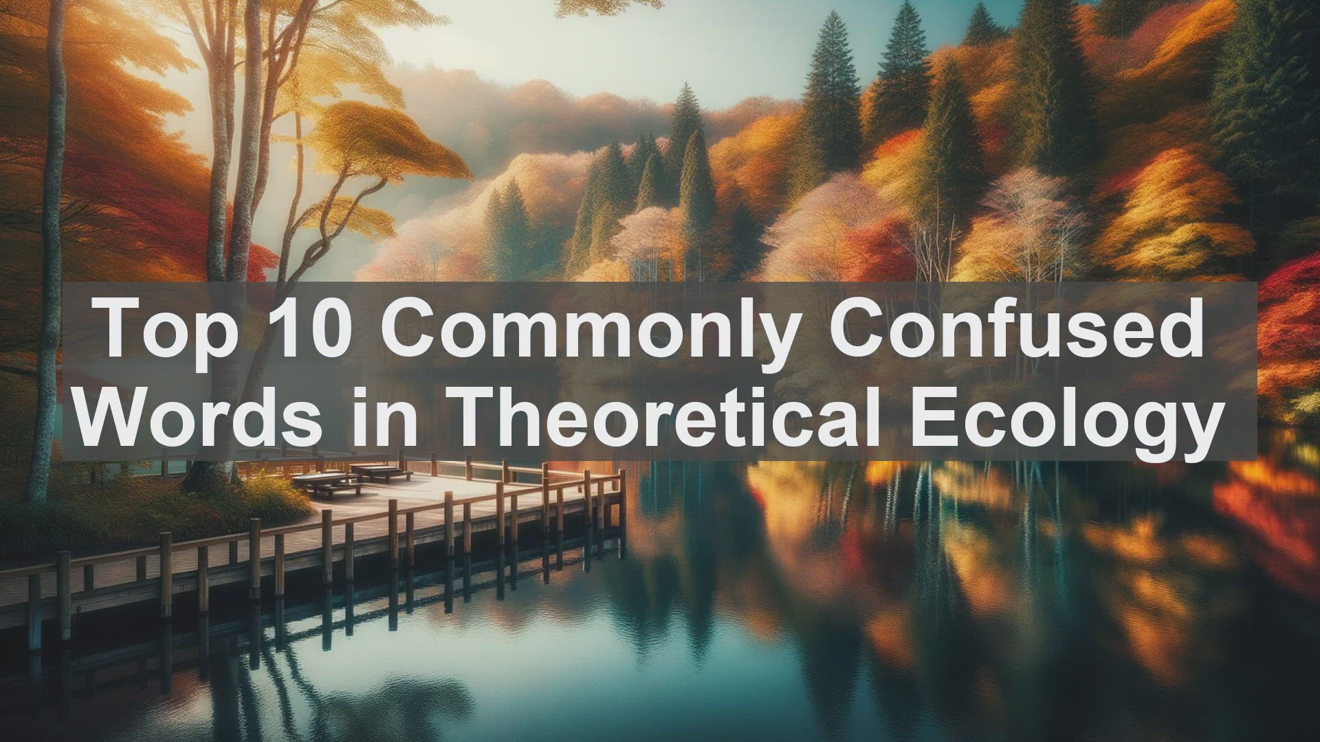 'Video thumbnail for Top 10 Commonly Confused Words in Theoretical Ecology'