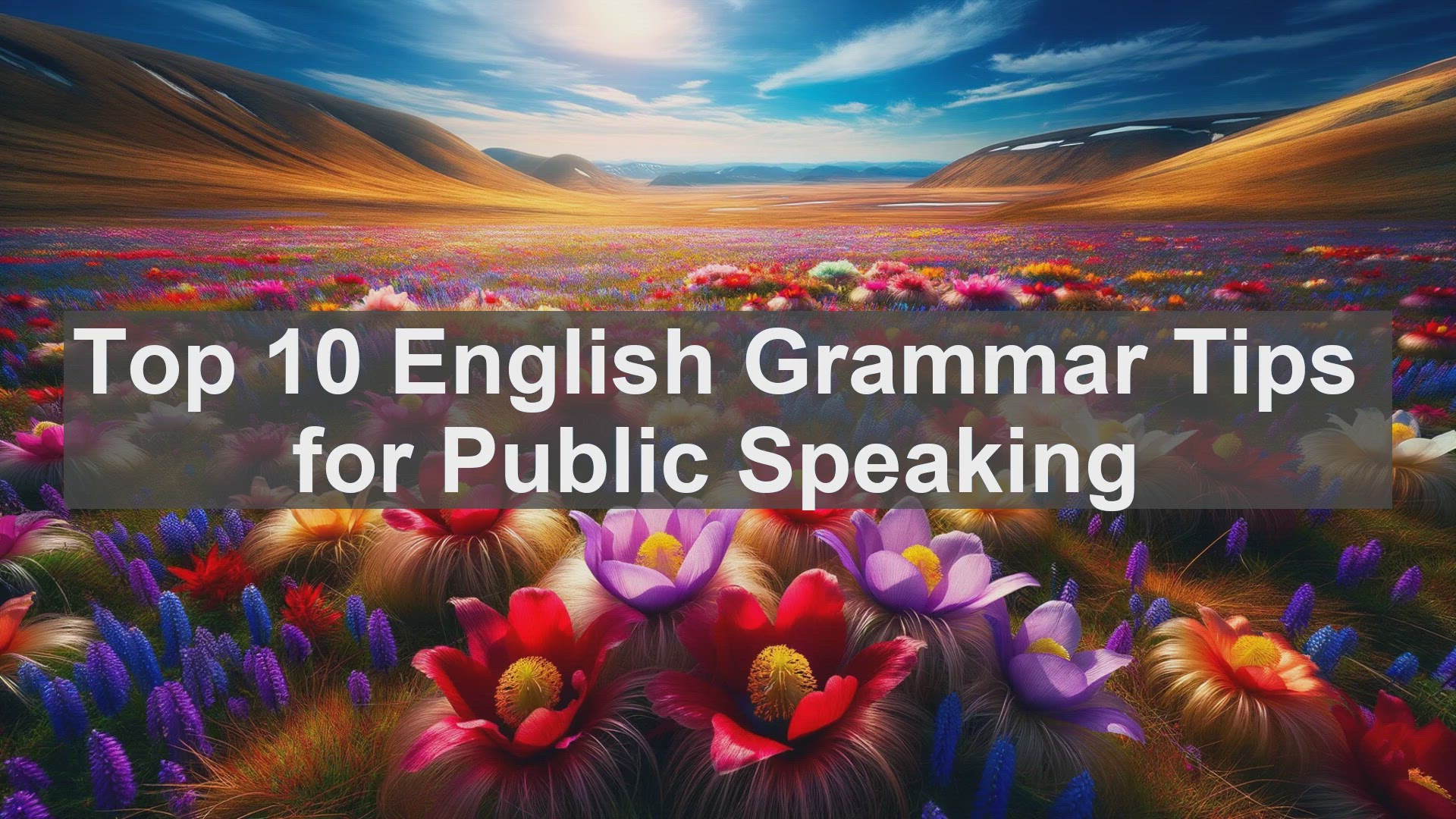 'Video thumbnail for Top 10 English Grammar Tips for Public Speaking'