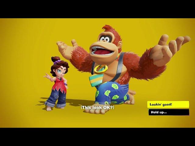 Video thumbnail for Donkey Kong Bananza - Canyon Layer: Longneck Plateau Gameplay: Ride Mining Cart | Squeeloids Combat