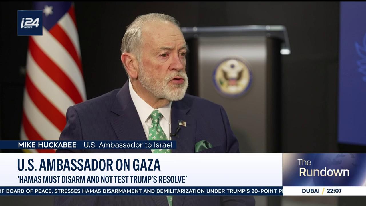 Video thumbnail for Mike Huckabee sits down with i24NEWS: “Turks won’t have role in Gaza as long as Israelis oppose it”