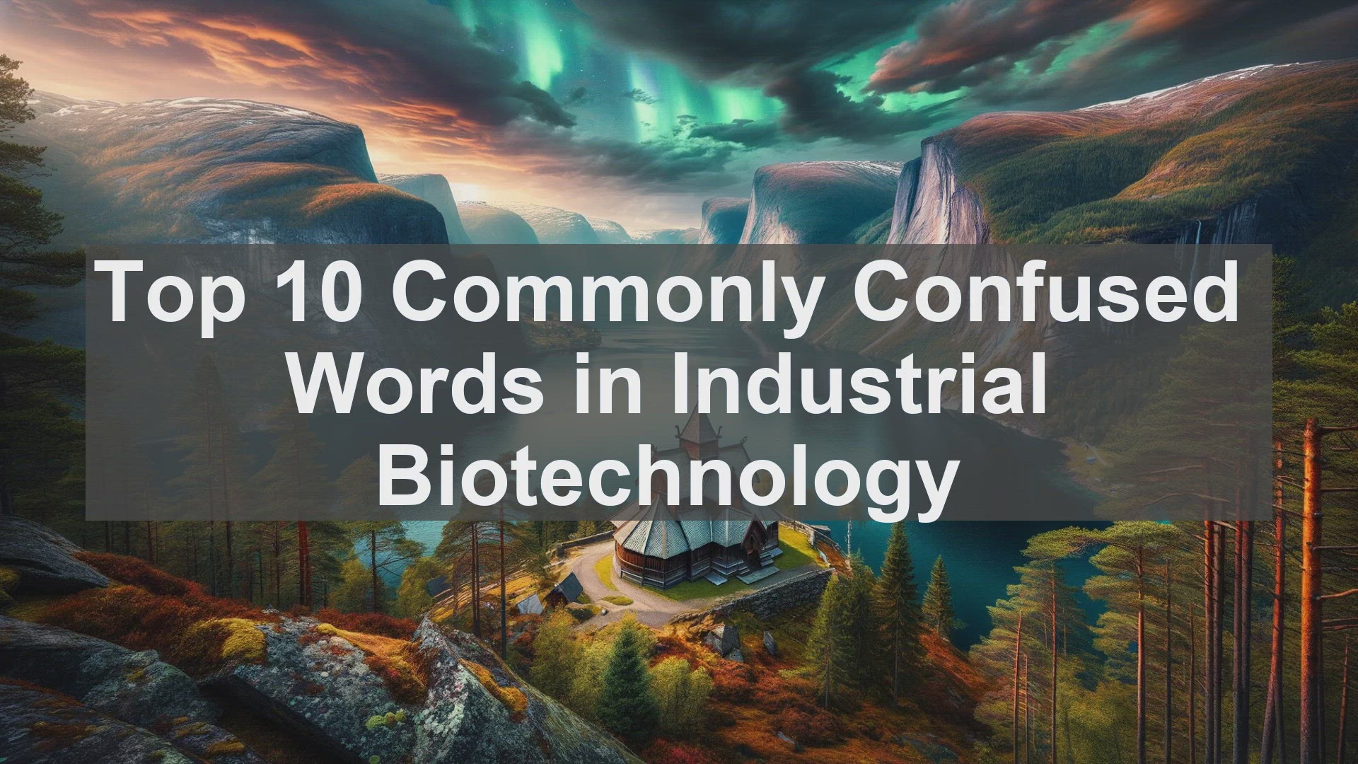 'Video thumbnail for Top 10 Commonly Confused Words in Industrial Biotechnology'
