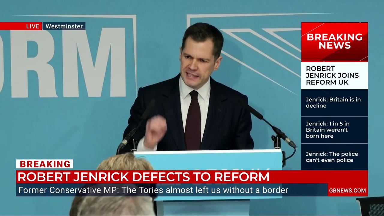 Video thumbnail for WATCH IN FULL: Robert Jenrick declares the Tories 'won't change' as he defects to Reform UK