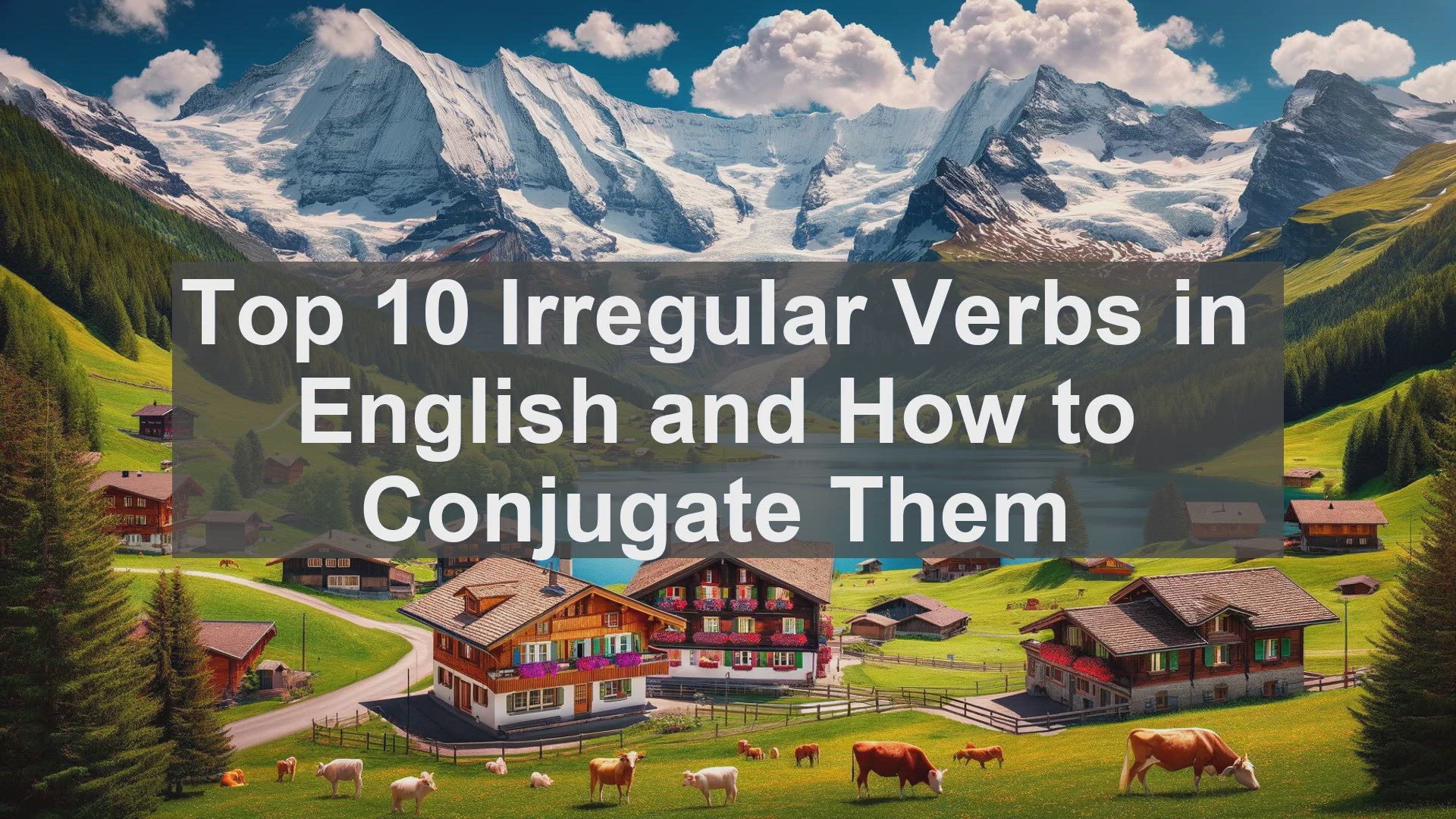 'Video thumbnail for Top 10 Irregular Verbs in English and How to Conjugate Them'