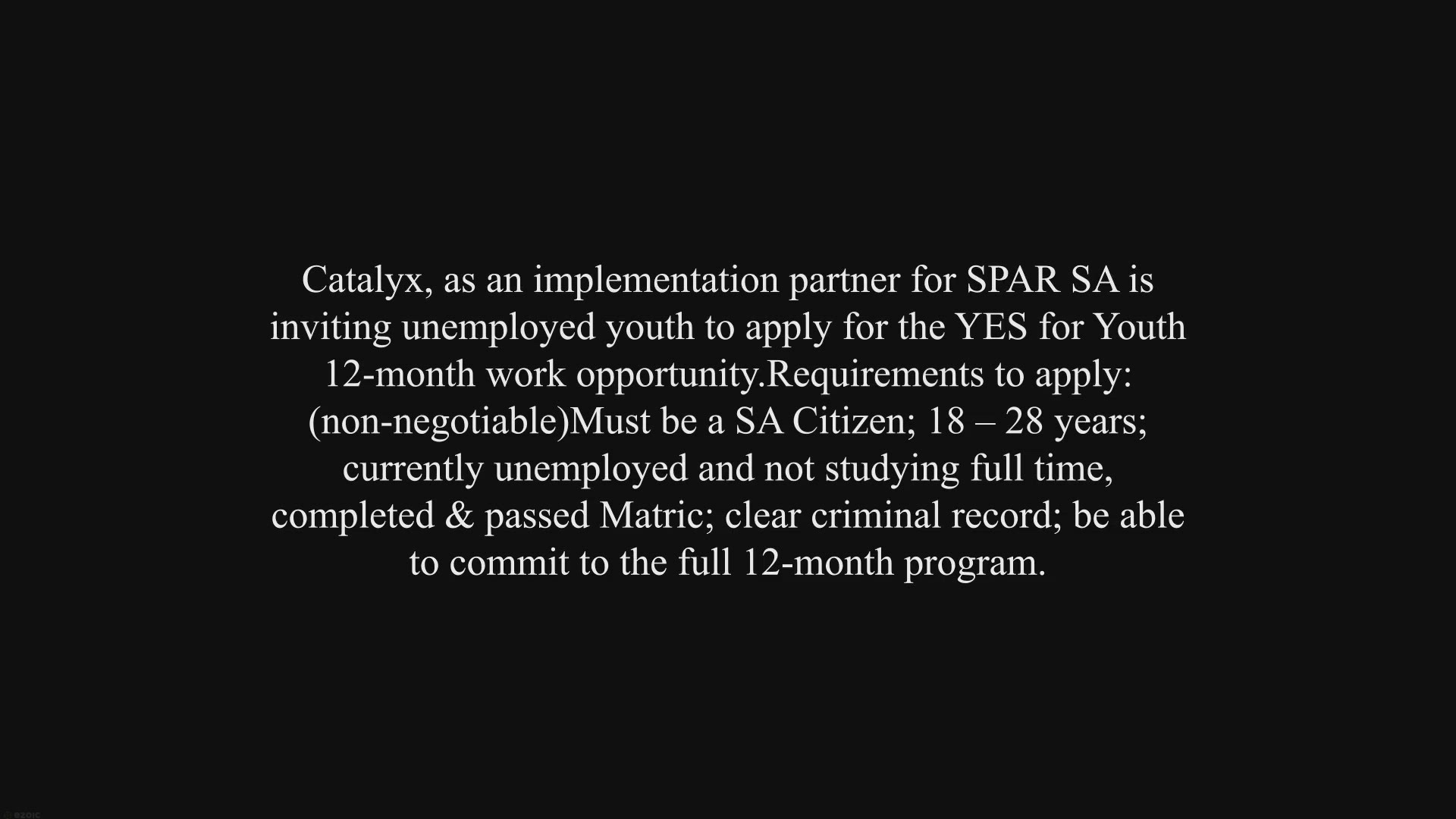 Video thumbnail for SPAR YES4Youth Program 2024