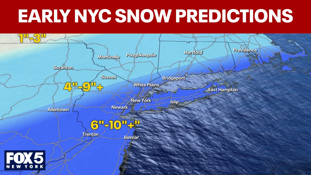 Video thumbnail for NYC weather latest: Snow totals, timeline, impacts