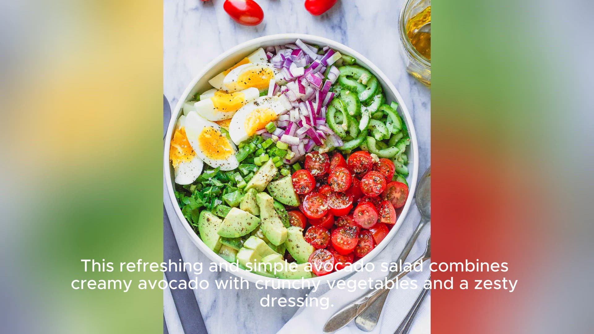 Video thumbnail for avocado salad recipe