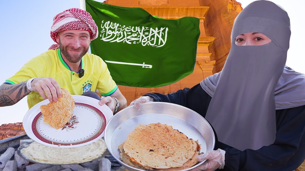 Video thumbnail for The Best AlUla Saudi Arabia Food Tour! Hegra and AlUla Food!