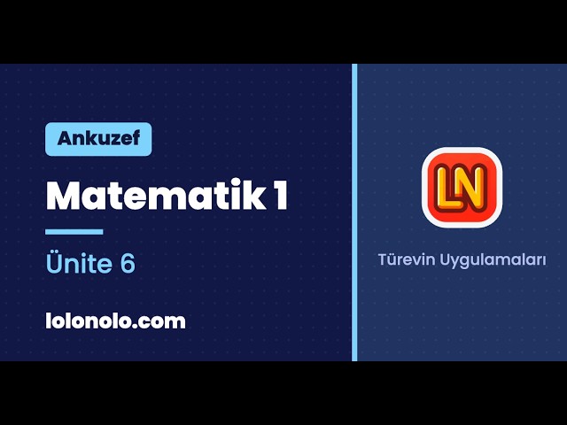 Video thumbnail for Ankuzef Matematik 1 Ünite 6 Deneme Sınavı