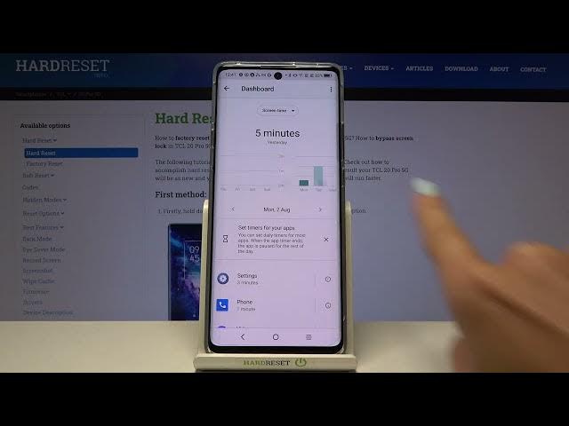 Video thumbnail for Check Total Screen Time - TCL 20 Pro 5G & Display Time Verification