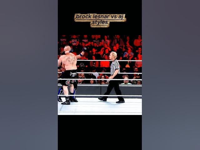 Video thumbnail for Brock Lesnar vs AJ Styles 🔥 Champion vs Champion | Survivor Series 2017