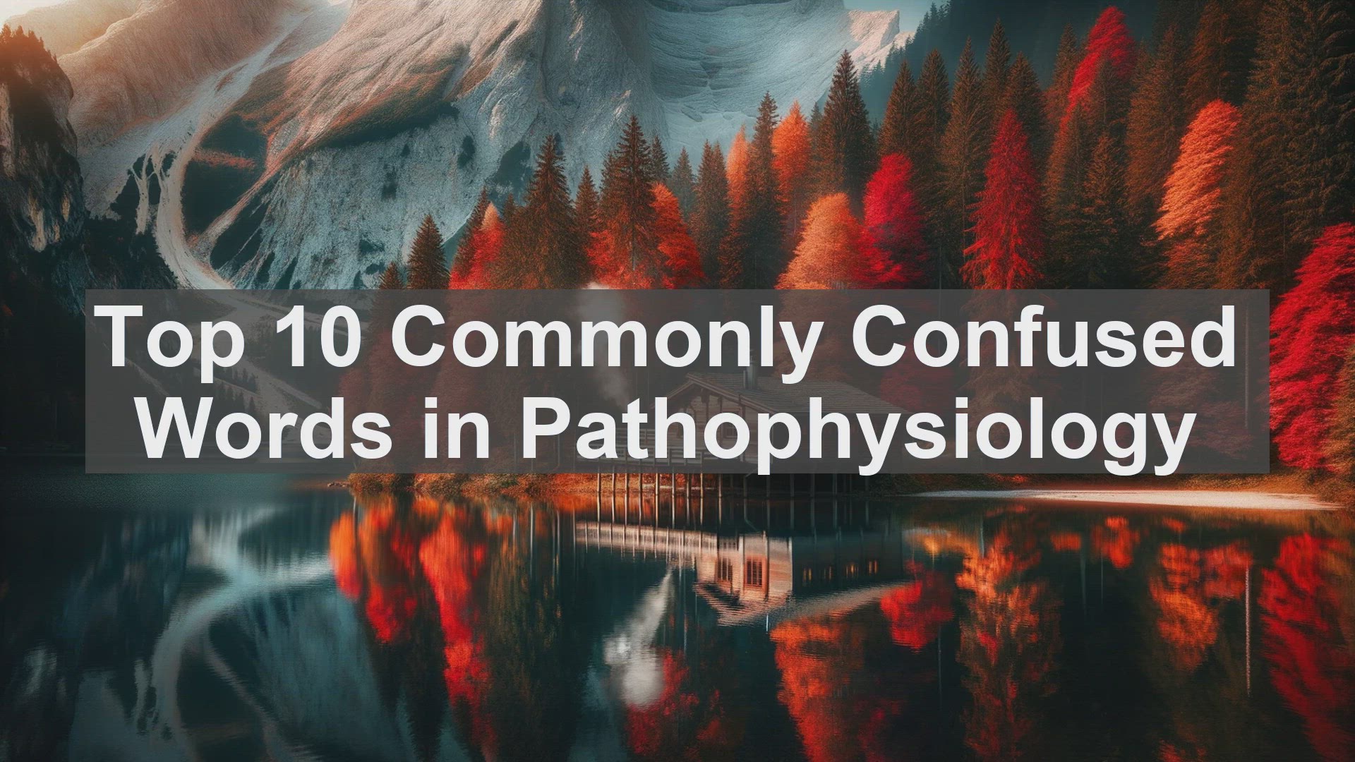 'Video thumbnail for Top 10 Commonly Confused Words in Pathophysiology'