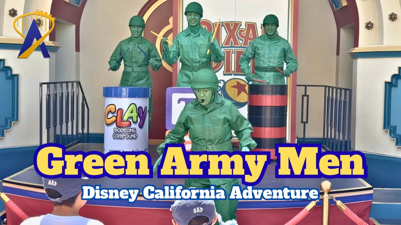 Video thumbnail for Green Army Men DRUMMING & SHOUTING at DCA!