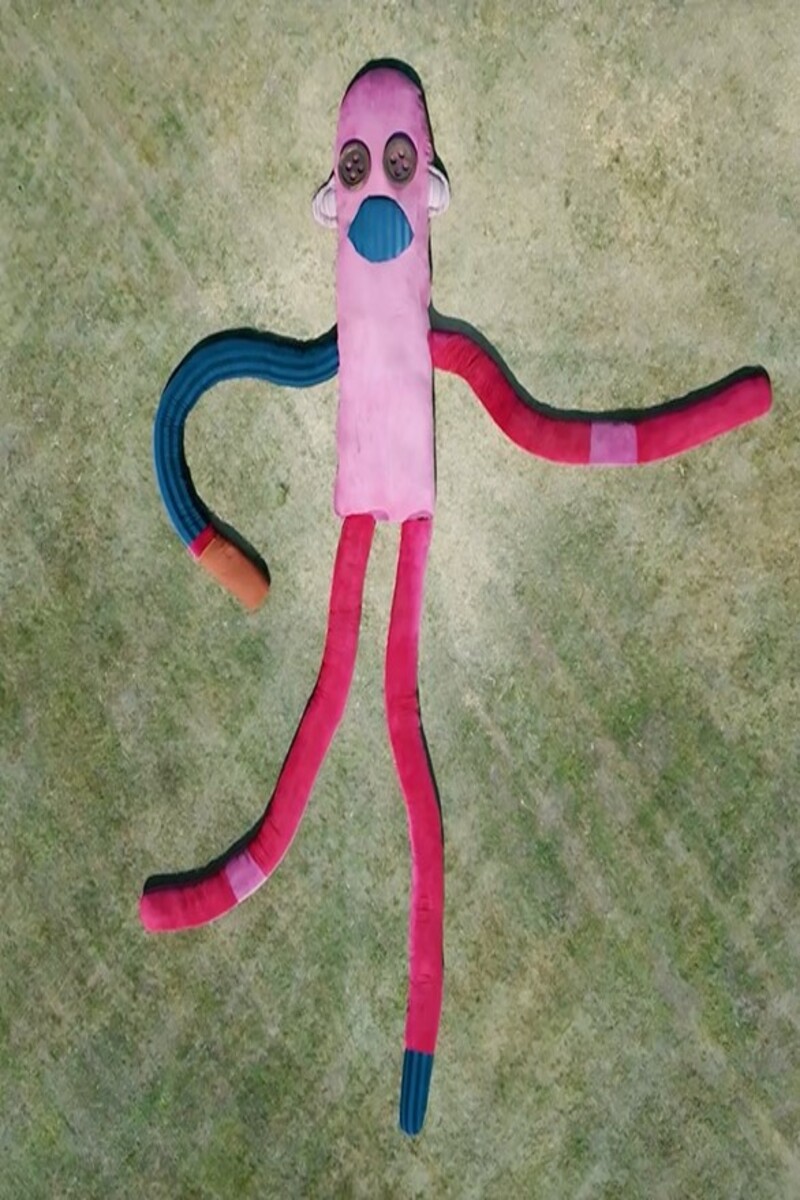 Video thumbnail for Largest sock monkey sculpture  15.10 metres by Emilia Evans Munton
