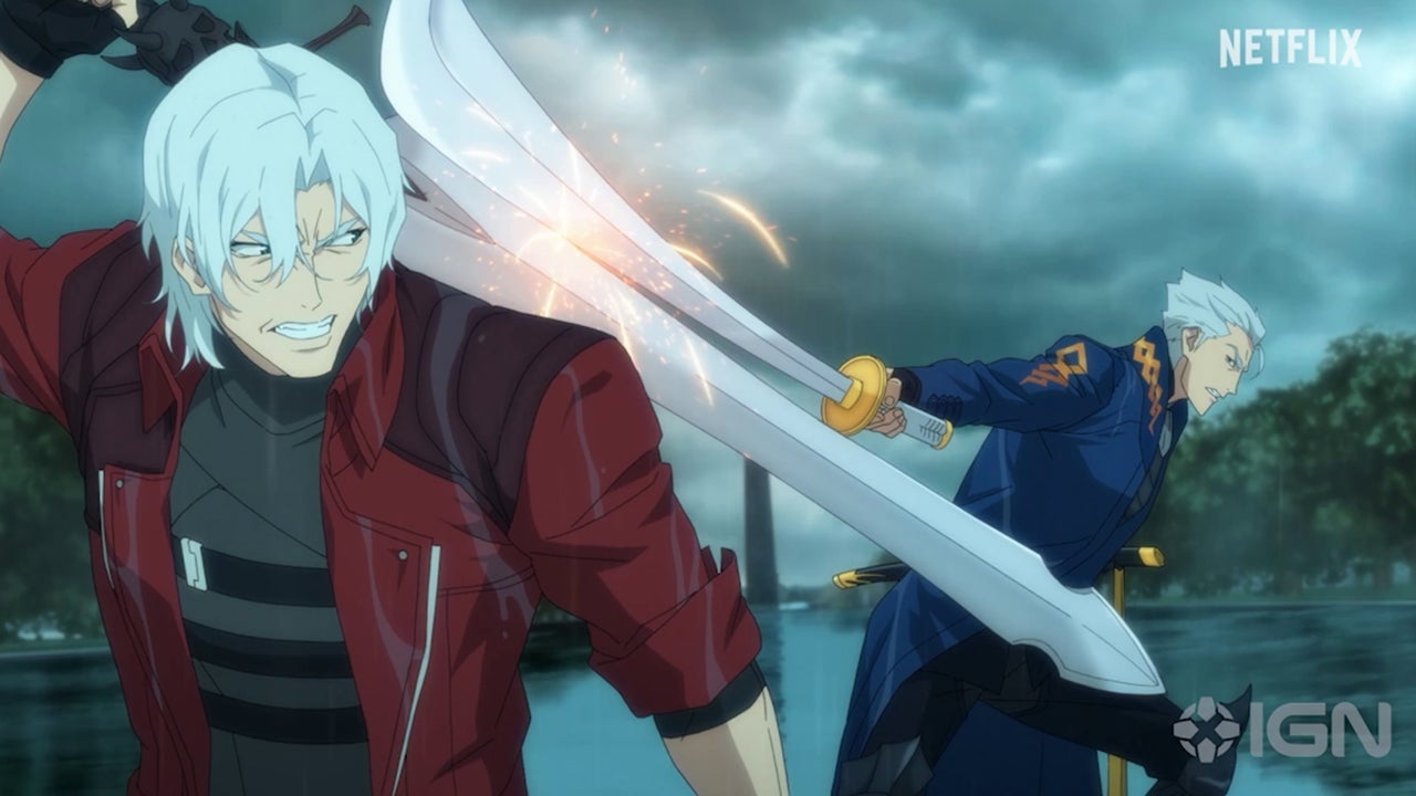 Video thumbnail for Dante faces Vergil in this clip from Devil May Cry Season 2