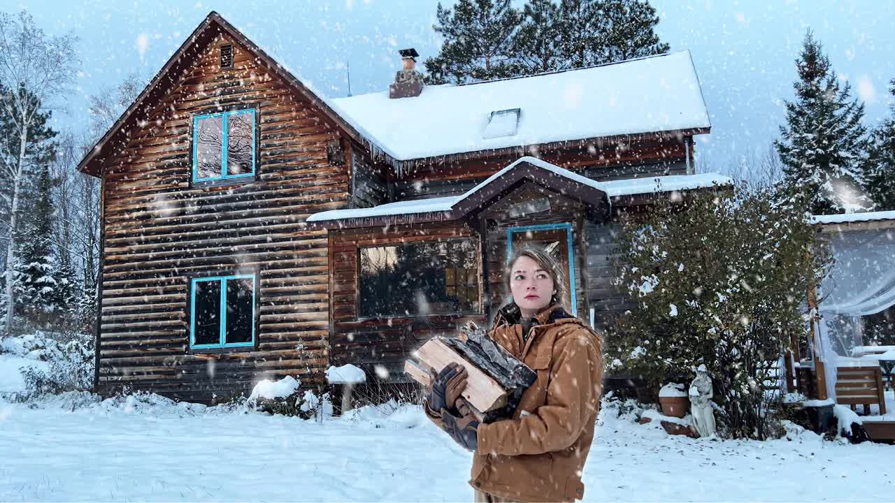 Video thumbnail for winter came early and i am not ready | alone at my homestead