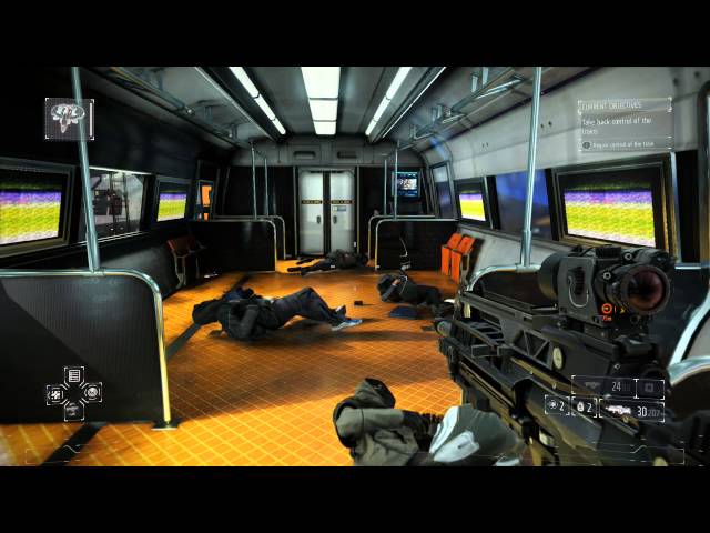 Video thumbnail for Killzone: Shadow Fall - Chap 4 The Patriot: Traverse Train Station, Hack, StA Keyzer Black Hand