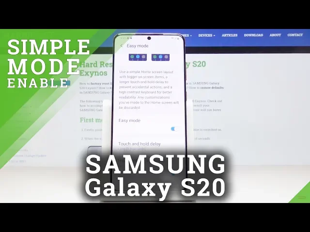 Video thumbnail for How to Activate Easy Mode in SAMSUNG Galaxy S20 – Enlarged Icons