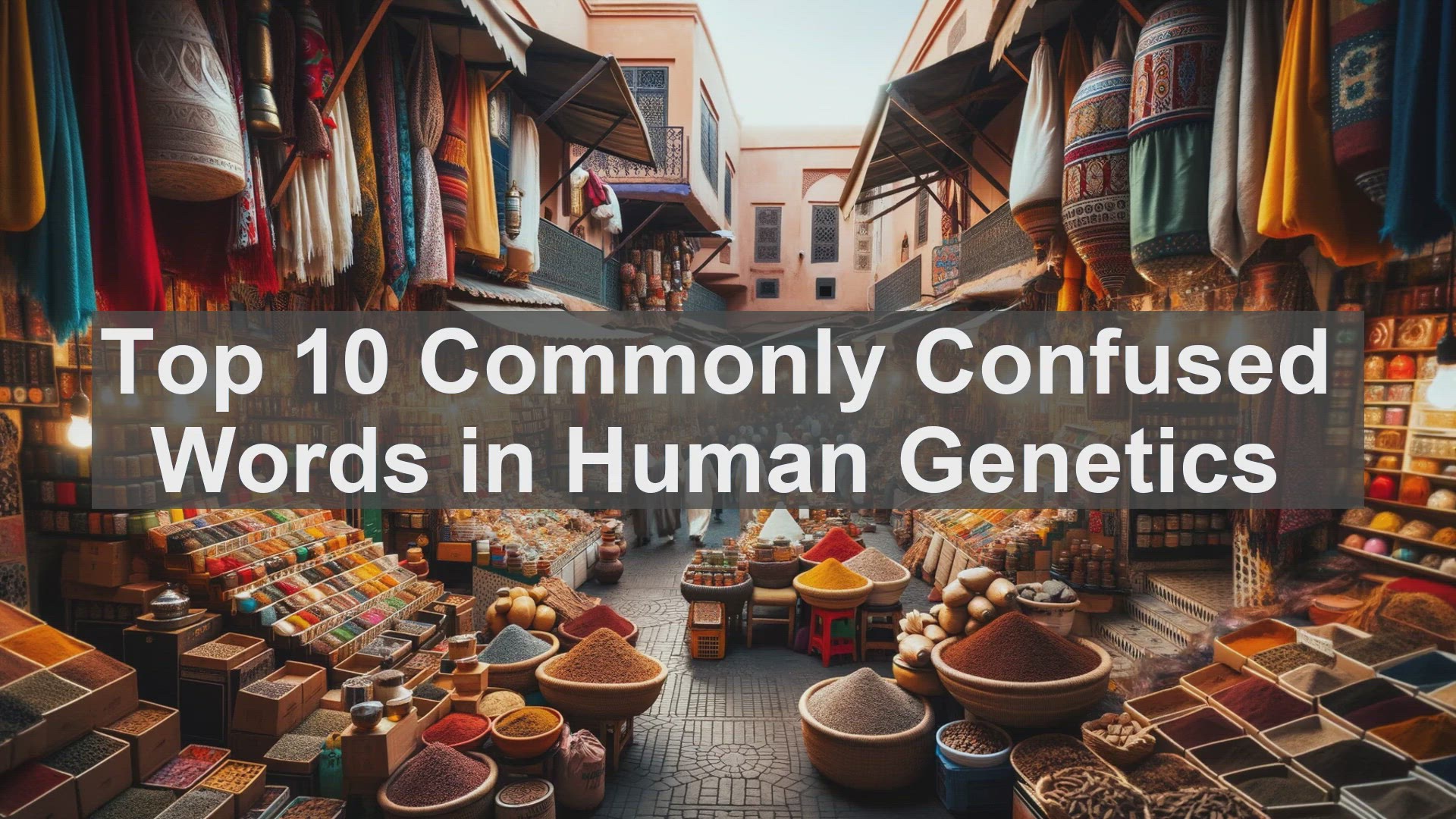 'Video thumbnail for Top 10 Commonly Confused Words in Human Genetics'