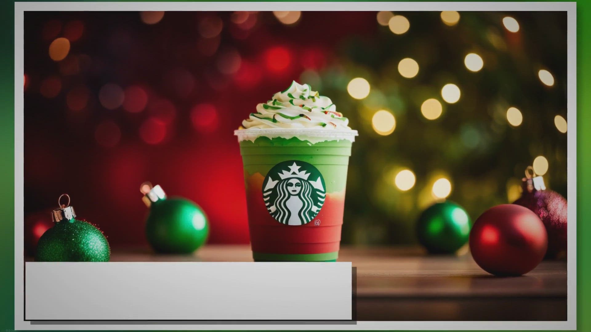 Video thumbnail for Your Guide to Starbucks’ Christmas Frappuccino