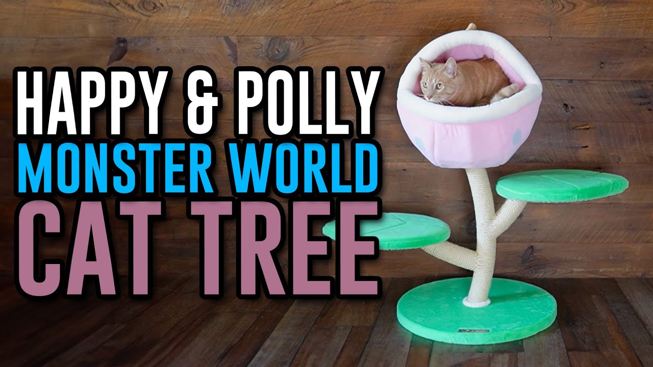 Video thumbnail for Unboxing And Setup Happy & Polly Monster World Cat Tree