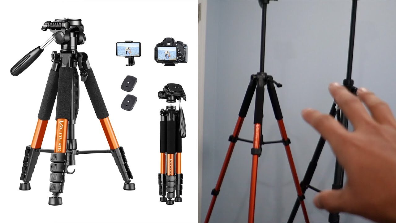 Video thumbnail for VICTIV 74” Heavy Duty Aluminum Tripod Review