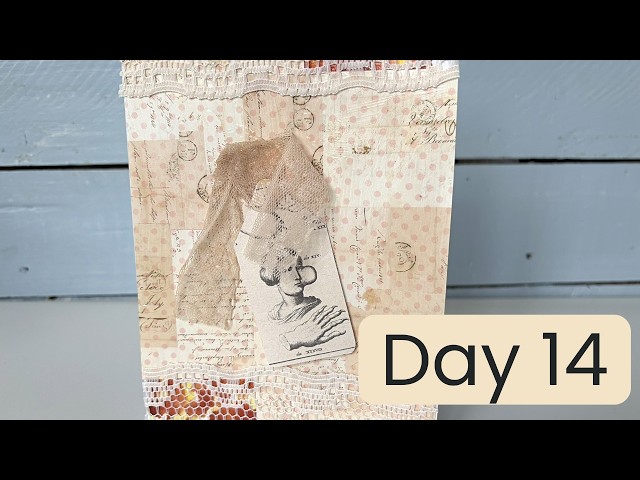 Video thumbnail for Make a BEAUTIFUL Card from Paper Scraps Lace and a Tag