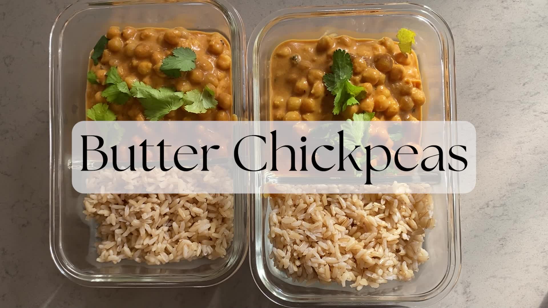 'Video thumbnail for Butter Chickpeas'