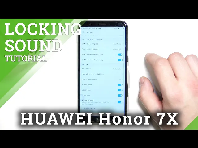 Video thumbnail for How to Enable/Disable Screen Locking Sounds on HONOR 7X – Manage Sound Settings
