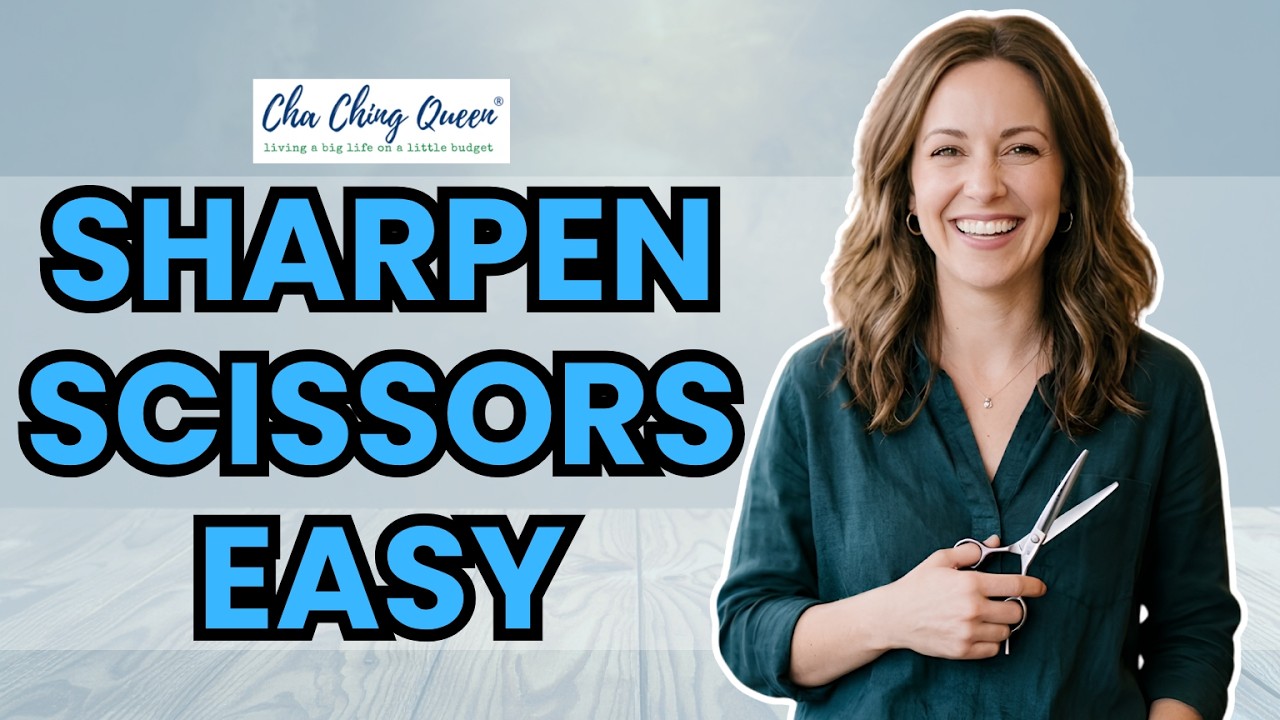 Video thumbnail for How to Sharpen Scissors With Salt