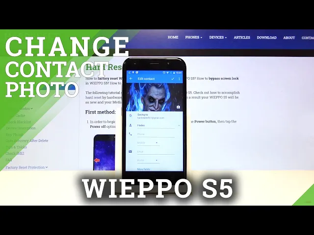 Video thumbnail for How to Add Photo Contact on WIEPPO S5 - Customize Contacts