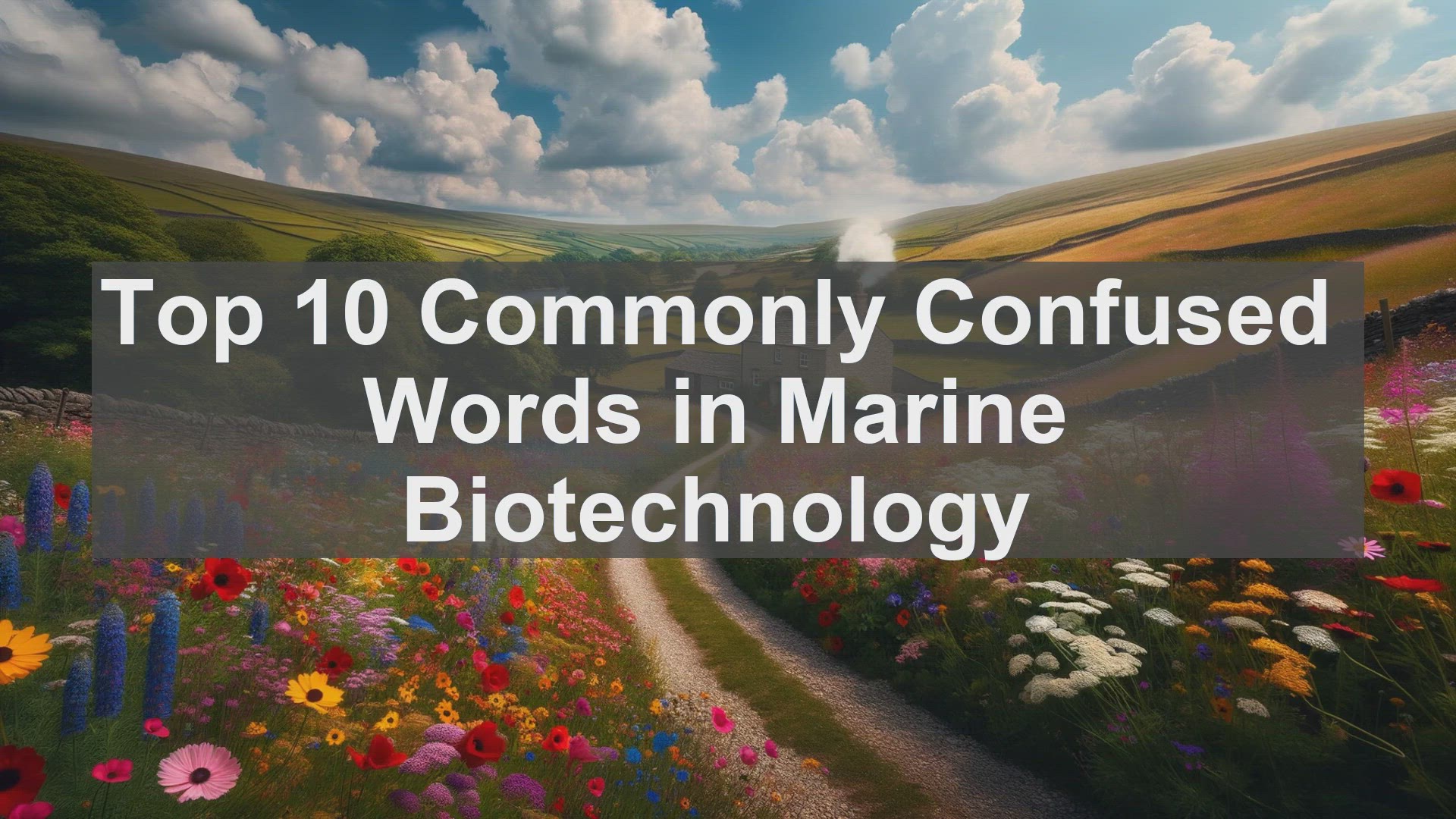 'Video thumbnail for Top 10 Commonly Confused Words in Marine Biotechnology'