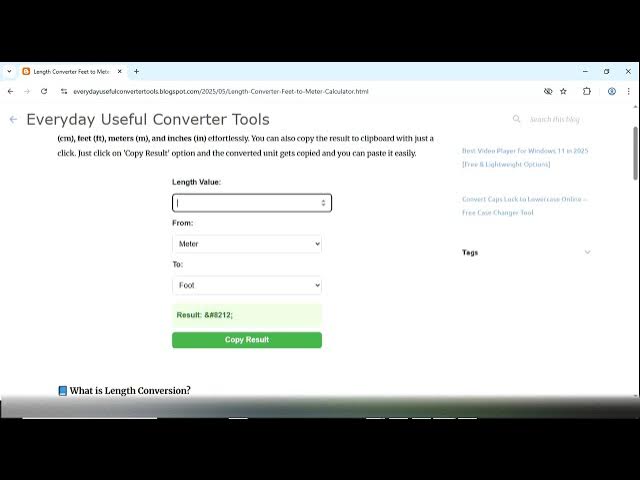 'Video thumbnail for 📏Free Online Calculator- cm to feet and inches to feet!'