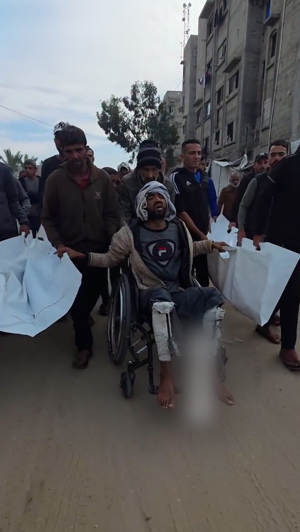 Video thumbnail for Family mourns killing of children in Israeli drone strike on Gaza