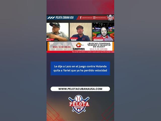 Video thumbnail for Le dije a Lazo en el juego contra Holanda quita a Yariel que ya ha perdido velocidad