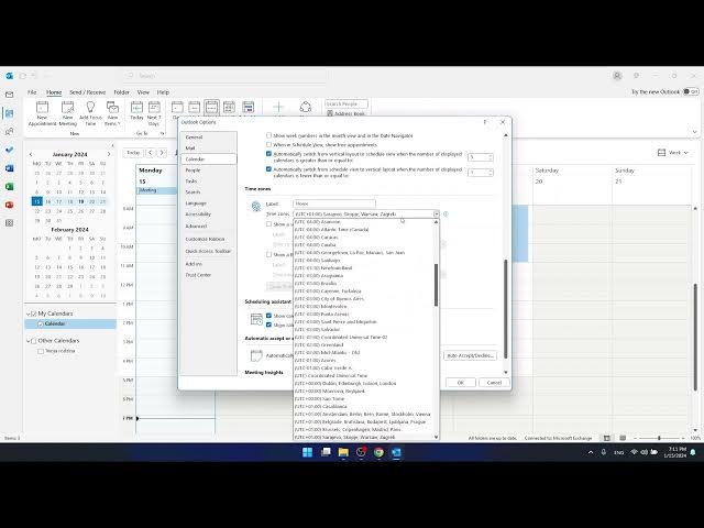 Video thumbnail for How to Add Multiple Time Zones in Outlook