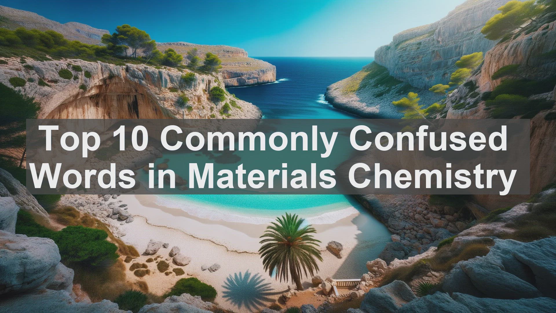 'Video thumbnail for Top 10 Commonly Confused Words in Materials Chemistry'