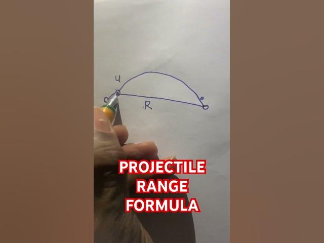 'Video thumbnail for Projectile range formula'