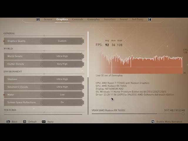 Video thumbnail for How to Change Water Quality in Assassin's Creed Mirage? | Change Water Textures Details