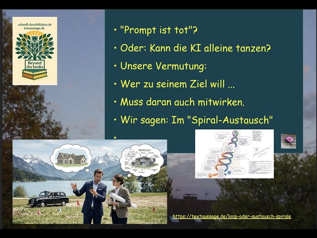 Video thumbnail for "Prompt ist tot"? Was das Architekten-Beispiel wirklich zeigt (KI-Looping vs. KI-Spiral-Austausch)