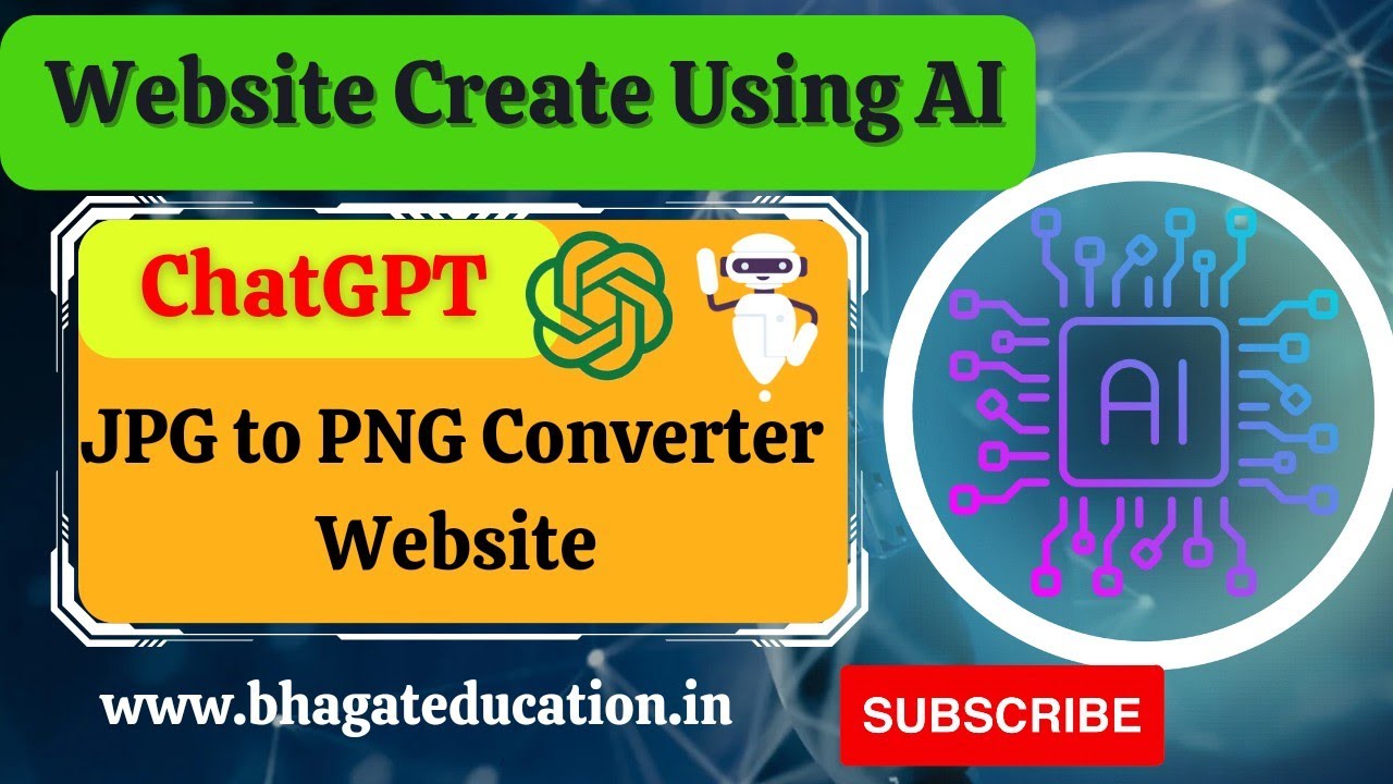 Video thumbnail for Master Image Conversion with ChatGPT: Convert JPG to PNG, JPEG, GIF, and WEBP Effortlessly