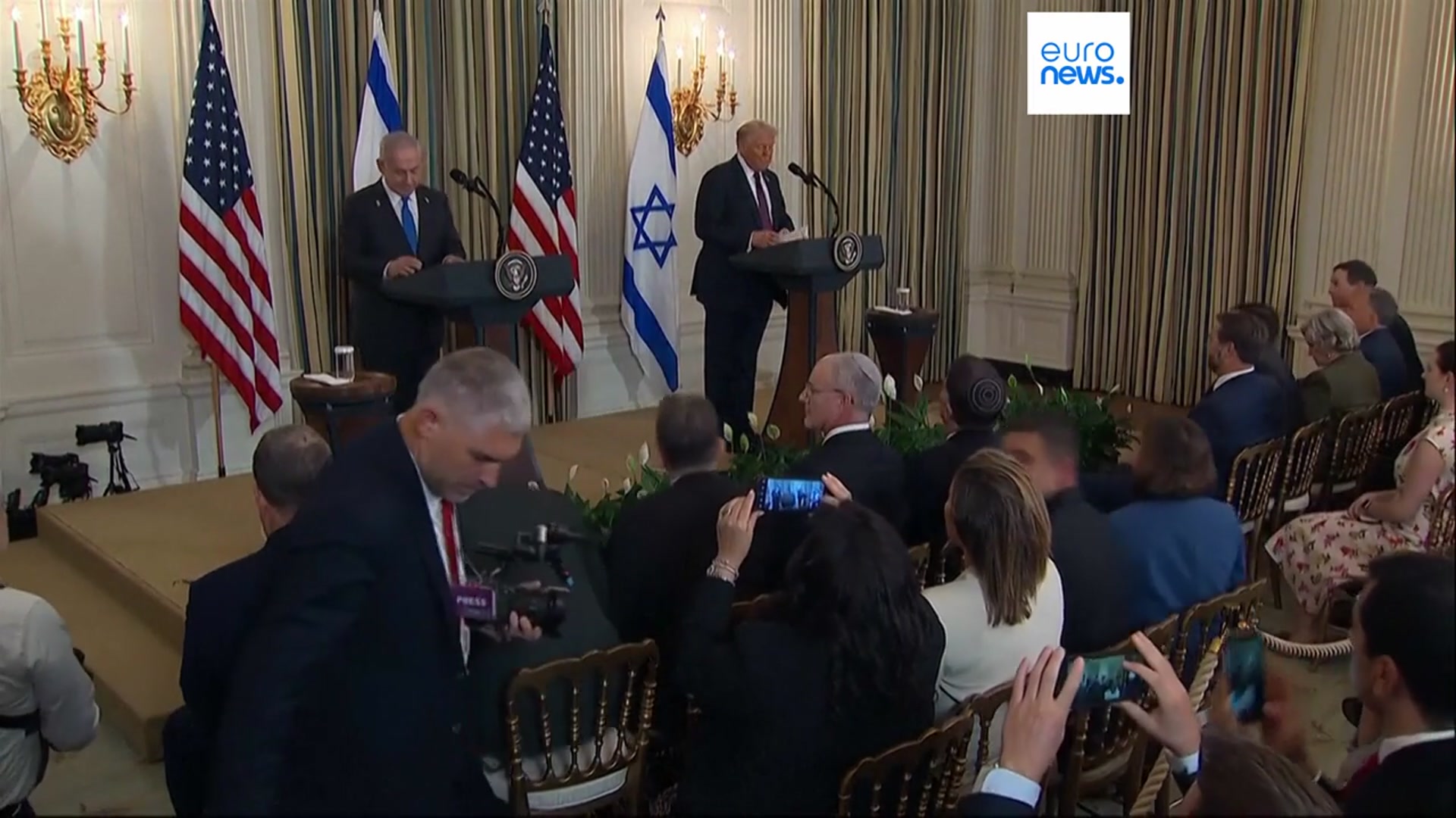 'Video thumbnail for Trump and Netanyahu say they have agreed on proposed Gaza peace plan'