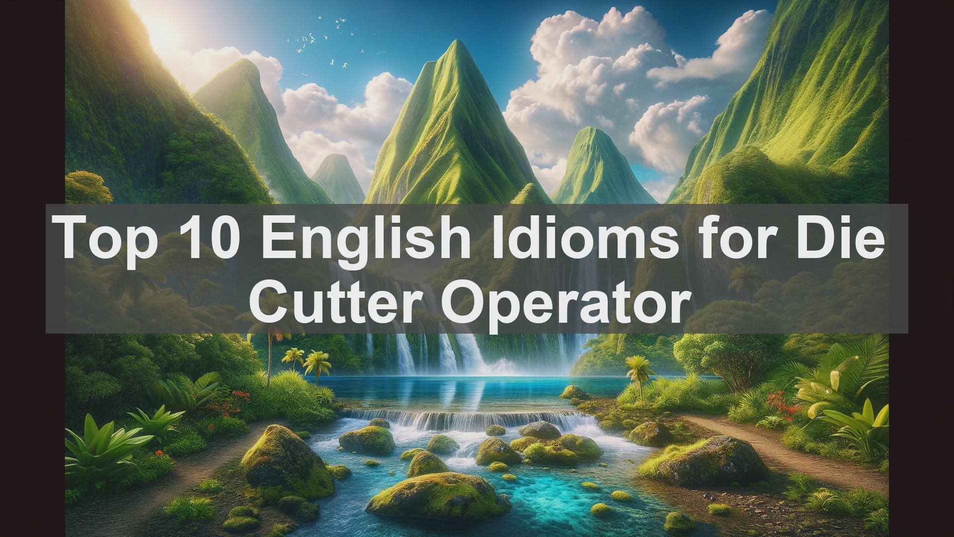 'Video thumbnail for Top 10 English Idioms for Die Cutter Operator'