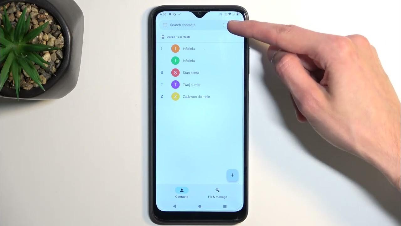 Video thumbnail for How to Copy Contacts on T-MOBILE Revvl 6 Pro - Import Contacts