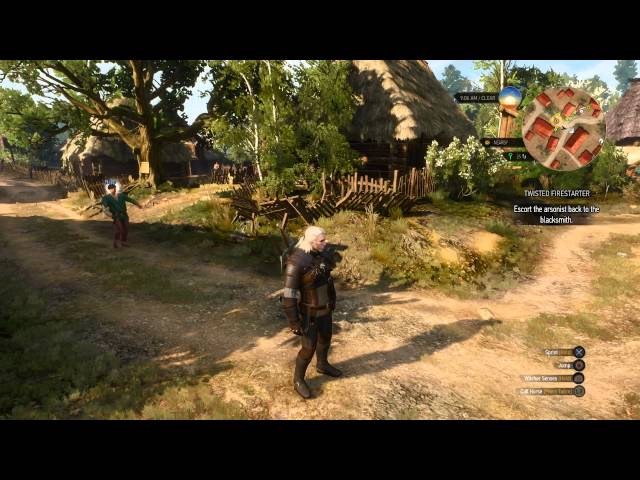 Video thumbnail for The Witcher 3: Wild Hunt - Twisted Firestarter: Escort Napp Back to Willis Dialogue No Trial Needed